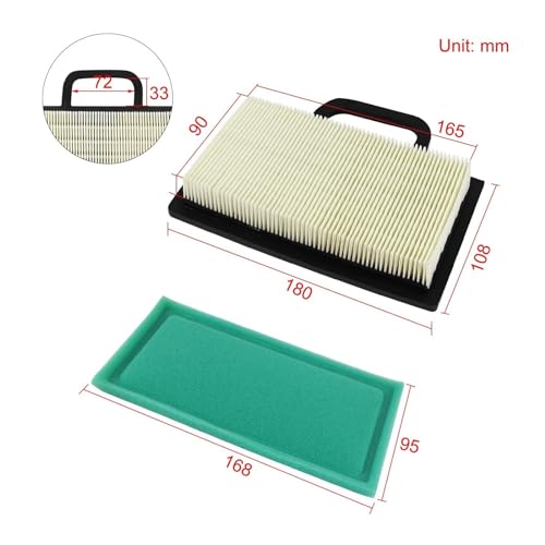 Filtre à air pour tondeuse évite les pertes de puissance Intek 499486S