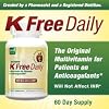 Multivitamin - No Vitamin K - Safe for People on Blood Thinners - 60 Capsules (2 Months Supply)