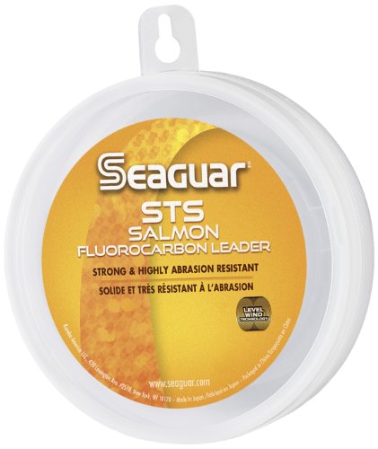 Seaguar STS Salmon Fishing Line, Strong and Abrasion Resistant, Premium 100% Fluorocarbon Performance Fishing Leader, Virtually Invisible