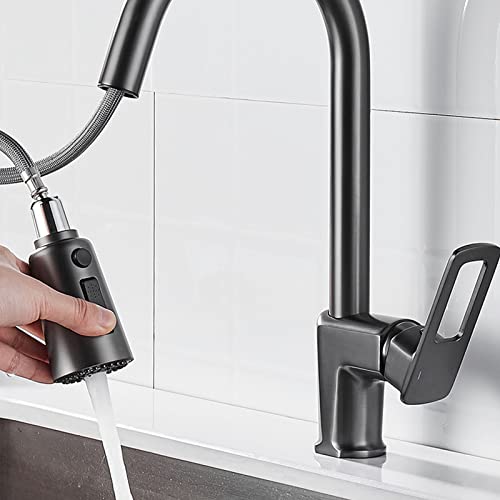 Grifo de cocina lavavajillas de arco alto para eliminar suciedad en el fregadero 5