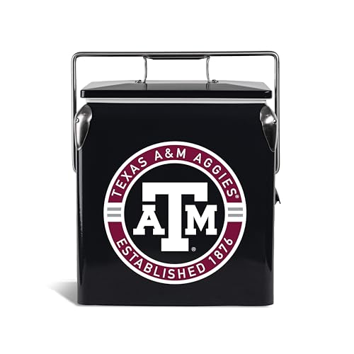The Memory Company Officially Licensed 13L Retro Logo Cooler, Texas A&M University
