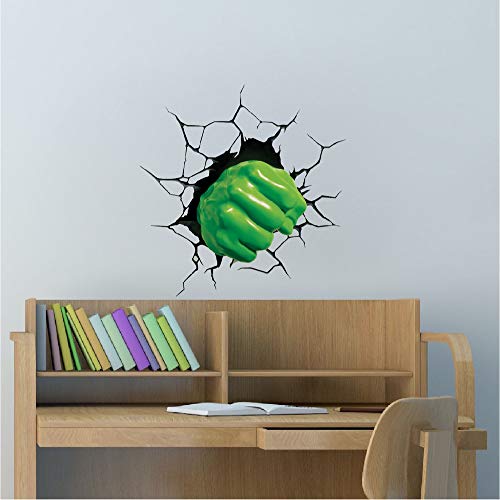 Pequeño Vinilo de Puño Superhéroe 3D para Pared miniatura 2