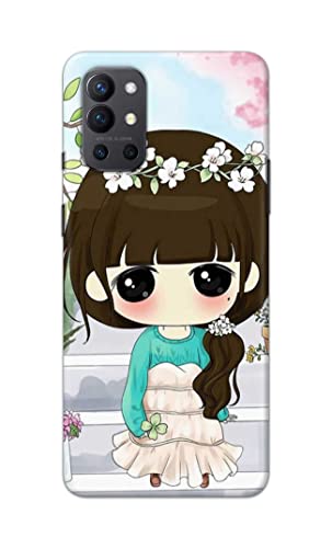 Image of PRINTFIDAA Cartoon Girl Printed Designer Hard Back Case Cover for OnePlus 9R -(TY) MVN1009