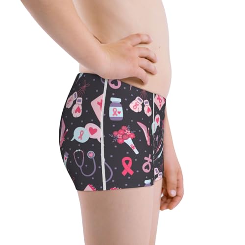 Boys' Cotton Boxer Brief Soft Underwear-Breast Cancer Awareness12