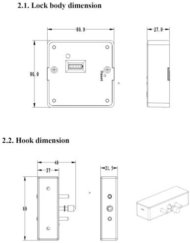 Lock Connection™ RFID Hidden Cabinet/Drawer Lock 13.56mhz