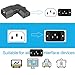 QIUCABLE Right Angle C13 to C14 IEC AC Plug Adapter, 2 Pack, 90 Degree Design, PVC, Pure Copper, 250VAC 10A Max