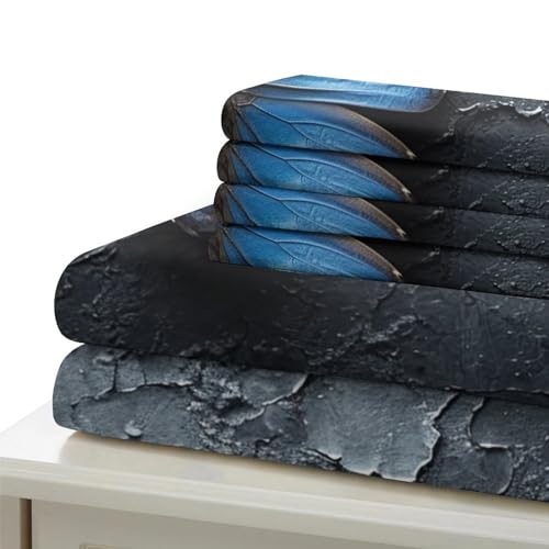 Linge de lit fermeture éclair pour enfiler facilement sa couette imprimé papillon - 6