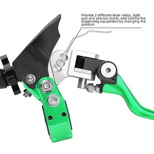 Pro Caken 7/8 Inch 22Mm Universal Motorcycle Aluminum 360 ° Alloy Foldable Clutch Handle Motorcycle Clutch Handle With Mounting Seat For Motorcycle Street Sport Dirt Pit Mini Bikes Scooter Atv-Green thumb #2