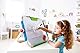 Hape Mobiles Atelier von Hape für kleine Entdecker | Preisgekrönte doppelseitige Stehtafel für Kinder, mit Whiteboard/Kreidetafel mit zwei Kreidestücken, einem Radierer und einem Haftmagneten aus Holz zum Halten von Papier