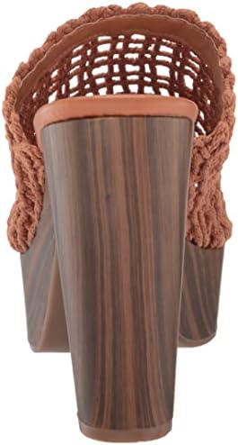 Jessica Simpson Shelbie 3 Women's Caged Platform Slide Sandals Brown 10 | Image 2