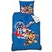 Produktbild Biber/Flanell Wende Bettwäsche-Set Paw Patrol 135x200 cm 80x80 cm 100% Baumwolle Dudes