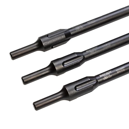 Image of Mayhew Tools 32215 Pneumatic Tool Set, 3-Piece Long Non-Turning, Black Oxide Finish