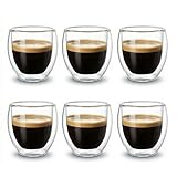 Capacité adaptée à différents usages: Avec 100 ml de capacité totale (90 ml recommandés), cette tasse expresso convient aussi bien au café serré qu'au thé, aux desserts ou aux liqueurs. Légères variations possibles (5-10%) dues à la fabrication artisanale
