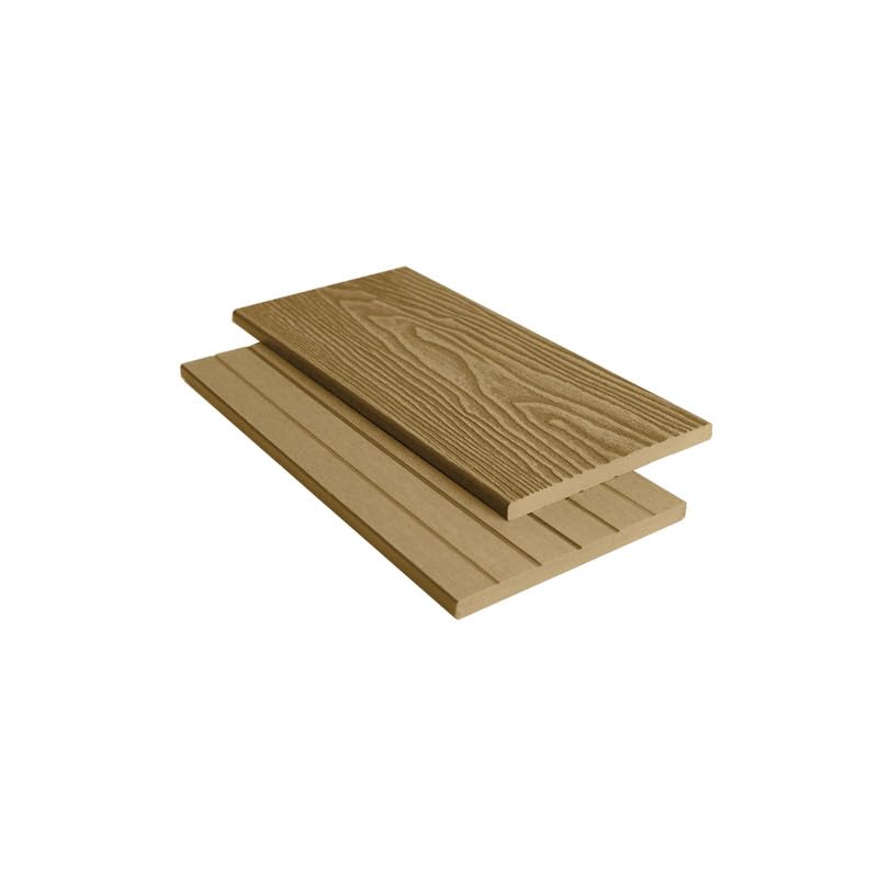 Tuda Grass Direct | 3.6m Composite Fascia Board WPC – Deep Embossed Woodgrain Effect | Maple