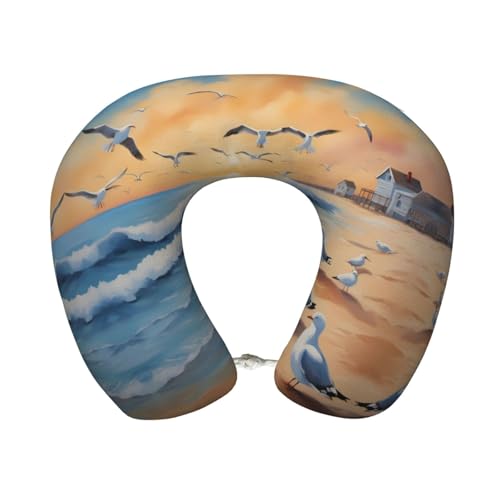 Almohada de viaje espuma viscoelástica tamaño compacto miniatura 1