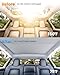 REEVAA Upgraded Tesla Model Y New (Juniper) Sunshade Roof [No Gaps, No-Sagging] Tesla Y Accessories Heat Insulation Foldable Glass Sunroof Cover for Model Y Juniper 2025-2026, 2PCS, Gray