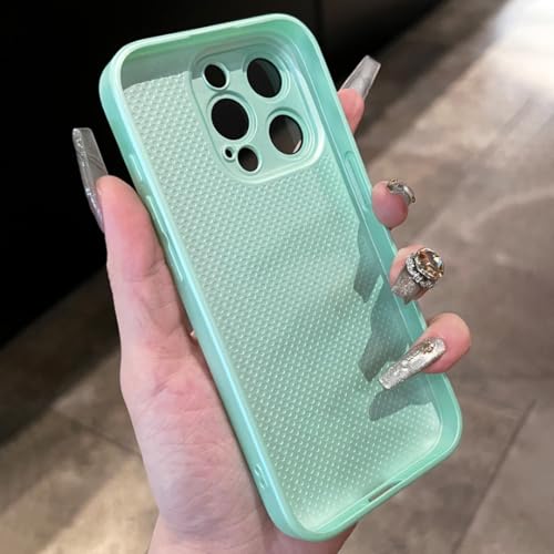 Coque de téléphone vert dégradé laser mat pour iPhone 16 Pro