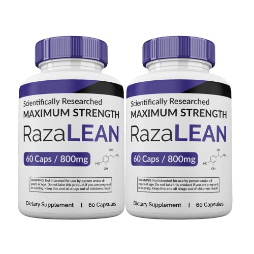 Gold Nutra (2 Pack) RazaLean Pills, Razalean Capsules, 2 Month Supply, Made in USA
