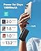 INIU 3-in-1 Portable Charger, 10000mAh 30W Fast Charging Power Bank, Built-in USB C Cable and Foldable AC Plug, Travel Essentials Battery Pack for iPhone 17 16 15, Samsung S25 S24, MacBook, and More