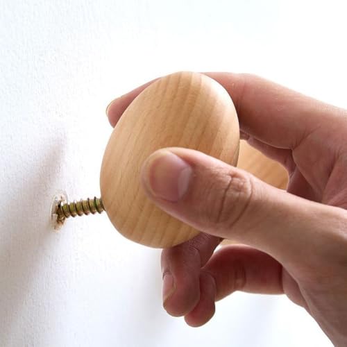 Crochets muraux en bois œuf support rallonges câbles électriques - 5