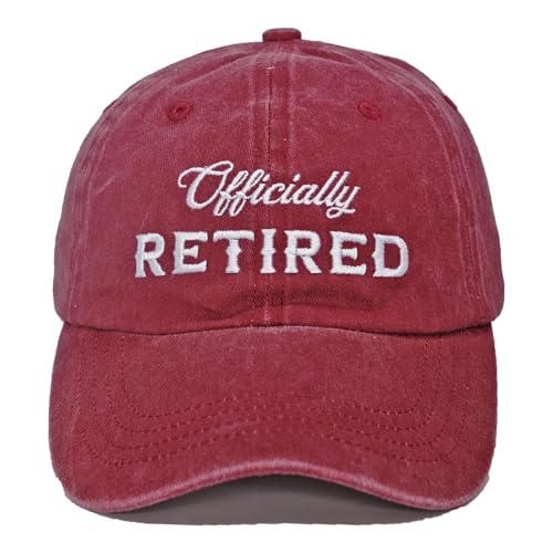 Image of Officially Retired Hat for Men Women Ritirement Gift, Embroidered Not My Problem Anymore Baseball Cap
