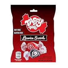 Taffy Town Saltwater Taffy - Licorice Swirls | Gourmet| Nougat-Style Candy| Soft & Delicious| Snack Treats| Party Good Candies| 3.5 Oz