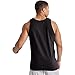 Hanes Men's Essentials Top Pack, Midweight Cotton Tanks, Sleeveless Shirts, 3-Pack, Black