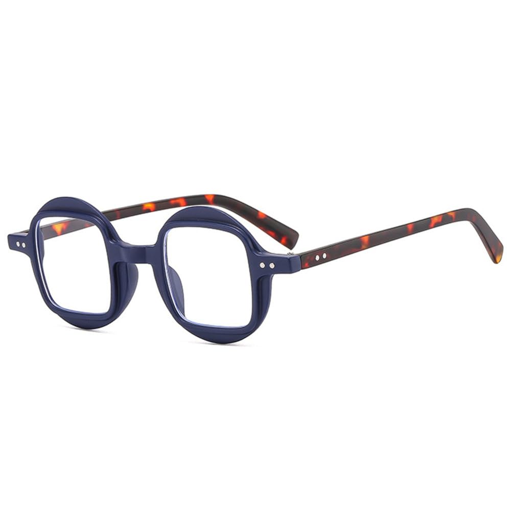 Gafas de Sol Vintage Redondas de Doble Color Punk para Hombre, Lentes con Degradado Transparente, Remaches para Mujer, Gafas de Sol con protección UV400