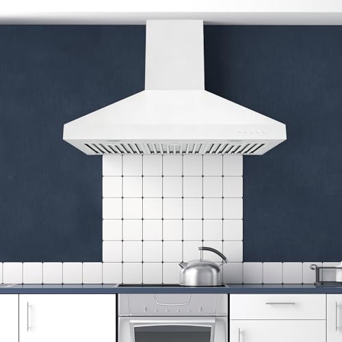 Image of Hauslane Wall Mounted Range Hood 36 inch Convertible Hood 350-750 CFM Base
