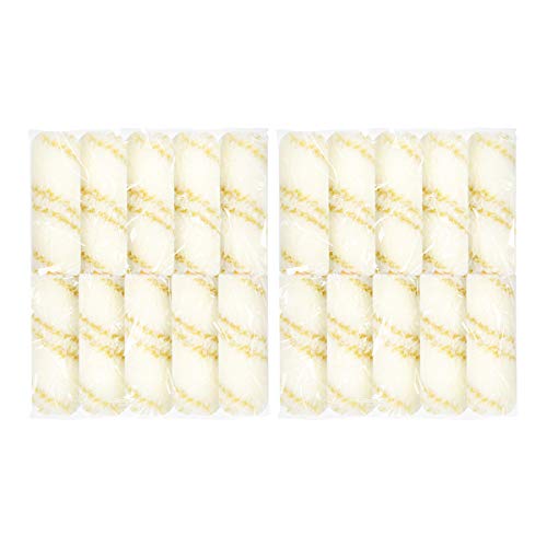 HARDY WORKING TOOLS 20x Manchon Pour Rouleau À Peinture 10cm - Hauteur des poils 12mm - Diamètre 15mm - Manchon Peinture pour Rouleau 20 pcs