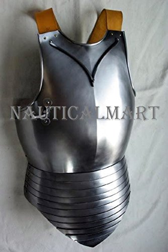 Medieval Plate Armour Steel Fantasy Costume Breastplate LARP Halloween