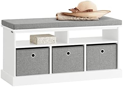 En.casa] Banc De Lecture Avec Étagère Pour Enfants Meuble De Rangement