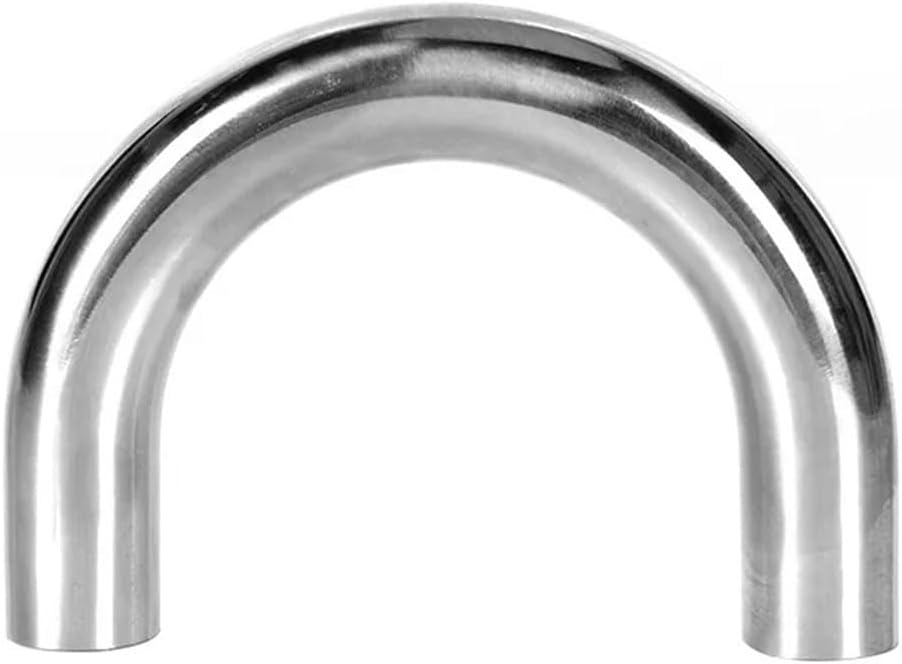 1pc 304 Stainless Steel 180 Degree U Bend Pipe Welding Elbow - Erosion Resistant & Durable Sizes 19mm To 76mm(76mmx2mm)