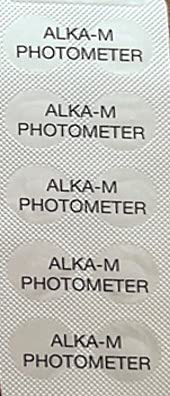 TEST ALL WATER Comprimés Alka-M Pour Photomètre - Mesure Alcalinité Totale Piscine/spa - Compatible Lovibond