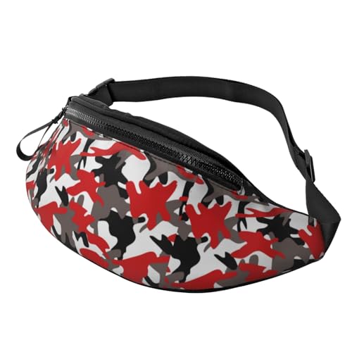 Camuflaje De Holt Marrón Rojizo Bolso Bandolera Unisex Riñoneras Moda Dinero Para Camping Actividades Aire Libre 14X35Cm