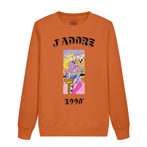 Sweatshirt enfant j'adore 1990 fini les pulls ternes pour l'ecole