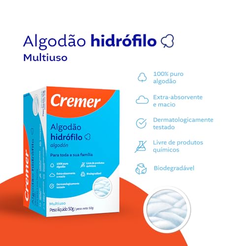Cremer Algodão Hidrófilo 50 Gr