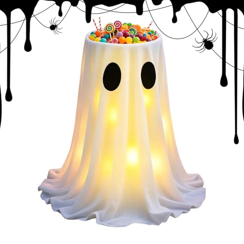 Fantôme Halloween extérieur lumineux pour guider les visiteurs sans stress