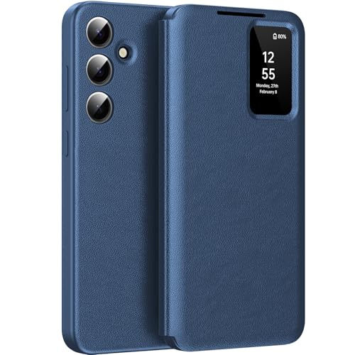 Coque pour Galaxy S26 Plus Clear View, Etui Smart View, Flip Folio Cover à Rabat, Étui Portefeuille Samsung Galaxy S26 Plus Clear View, 360 Full Clapet...