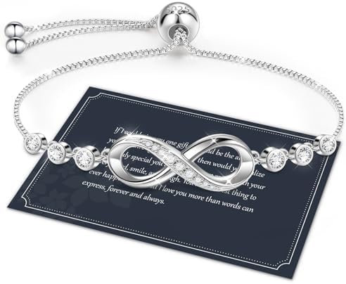 J.Fée Infinity Bracelet Sterling Silver Bracelets for Womens Silv...
