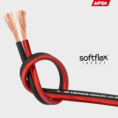 16 Gauge Pure Copper Speaker Wire (OFC) by Install Link, 30 Feet, for Car or Home Theater - Thumbnail 7