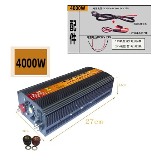 Onduleur Haute Puissance 4000W avec Conversion Tension 48V 220V - 3