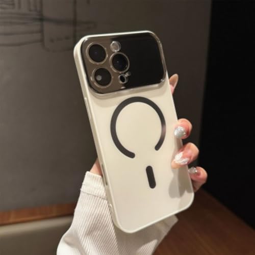 Coque silicone pour iPhone 12 étui magnétique Ivory élégant