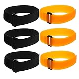 MOBUTOFU 6piezas Tiras De Sujeción Autoadhesivas De Gancho y Bucle Cintas para Redes De Fútbol Organizador De Cables Fácil Instalación