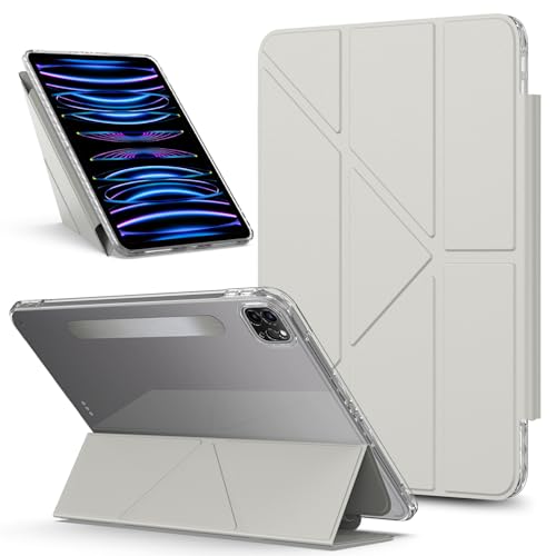 Coque iPad Pro 12.9 avec support amovible et protection rigide pour modèles 2022 2021 2020