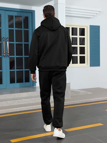 Tuveke Sweat Suits For Men Set 2 Pcs Hoodie Jogger Sweatsuits Size S To 3XL4