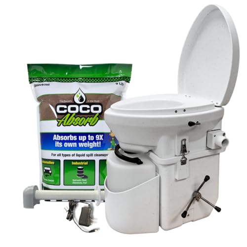 Nature's Head® Structure Kit with Composting Toilet – Complete All-Inclusive Kit - 100% Self-Contained Waterless Toilet System for Cabins, Tiny Homes & Off-Grid Living – Spider Handle