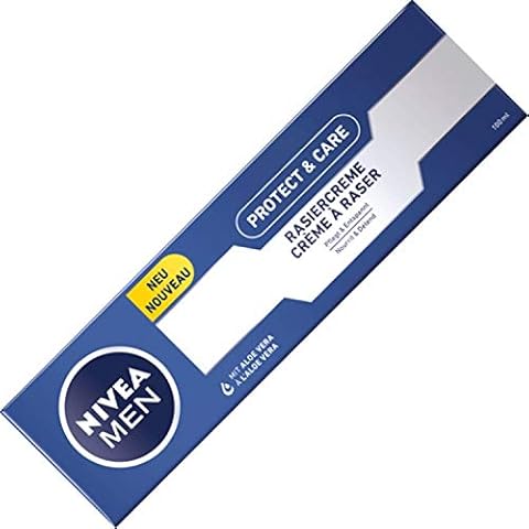 3er Pack - Nivea Rasiercreme - Protect & Care - normale bis trockene Haut - 100 ml Cover