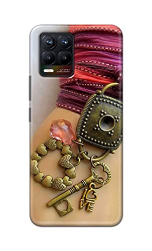 Image of Girl Hand with Keychain Hard Back Case Cover for Realme 8 / Realme 8 Pro Back Cover -(J5) VNS2228