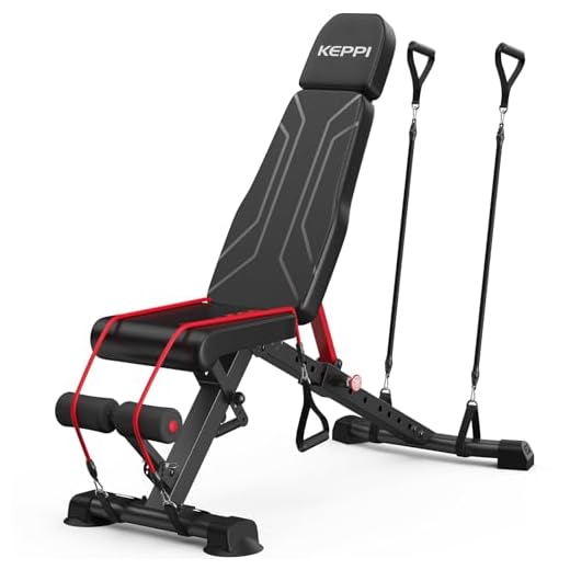 Keppi 900LB Weight Bench, Adjustable Foldable Workout Bench Press for Full Body Strength Training, Incline Decline Bench with Fast Folding - New Version